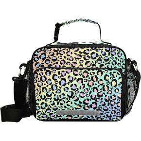 Baseball Lunch Bag Insulated Black Lunch Box Cooler Cooling Tote Food Container for Adults Men Women
