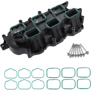 X AUTOHAUX 1 Set Lower Intake Manifold for Jeep for Dodge for RAM for Chrysler 11-18 Black