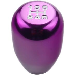 DEWHEL 5 Speed Manual Shift Knob M10x1.25 Screw On Aluminum for Nissan Mazda Mitsubishi (Black)