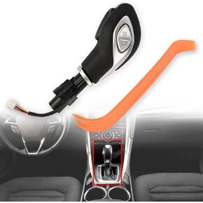 Automatic Gear Shift Knob Handle with Button DG9Z-7213-EA for Ford Fusion 2013-2016 / Transit 2015-2020 Gear Shifter Lever Selector (Chrome)