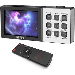 1080P@60fps Capture Card with 3.5 Inch LCD and Remote Control, HDMI Video Recorder for PS4, Xbox One,LiveTV,DVR, Support Playback/Schedule Recording/Mic in(Without PC)