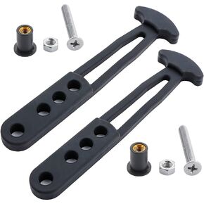 2 Pcs Boat Telescoping Ladder Strap, 4 Adjustable Mounting Holes for 2 Step 4 Step Ladder(L)
