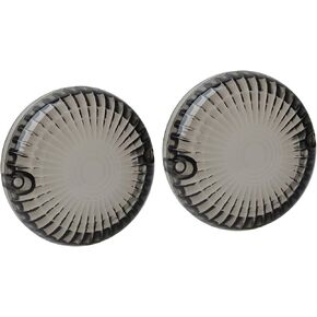 NTHREEAUTO 2PCS Smoked Turn Signals Lens Cover Front Rear Lenses Compatible with Yamaha Virago V-Star V-Max 250 750 Road Royal Star