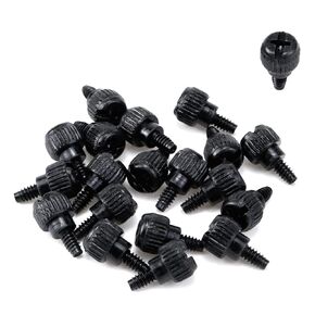 20 x Computer Case Thumb Screws, (6-32 Thread) PC Computer Case Fastener Thumb Screws, Black