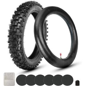 GREHUA 90/100-14 3.00-14" inch Rear Tire and Inner Tube for 125cc 140cc 150cc Coolster Tao Tao Apollo RFZX18 CRF80R KLX125 RM80 YZ80 YZ85 TTR125 Pit Pro Trail Dirt Bike Off Road Motocross Heavy Duty
