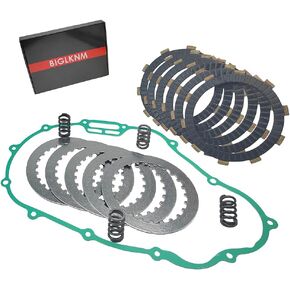 Clutch Kit Friction Plates & Heavy Duty Springs Gasket Compatible for Honda Sportrax 300 TRX300EX 1993-2008 TRX300X 2x4 2009 300EX 300X