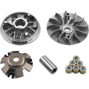 Complete Variator Kits for Gy6 125cc/150cc 152QMI/157QMJ Engine, Drive Wheel Assy Performance 14 Gram Rollers CVT Front Clutch for Scooter Atv and Gokart (GY6 125/150)