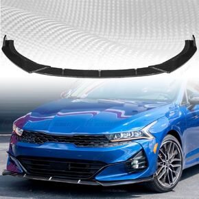 Carbon Fiber front bumper lip spoiler For KIA K5 GT GT-line 2020-2022 Front Bumper Lip Splitter Spoiler Kit 3PCS in Saudi Arabia