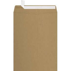 LUXPaper 9 x 12 Open End Envelopes | Peel & Press | Grocery Bag Brown | 70lb. Text | 50 Qty
