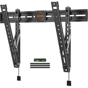 حامل تلفزيون قابل للإمالة فائق النحافة من ELIVED لمعظم أجهزة التلفاز مقاس 37-80 بوصة، حامل تلفزيون منخفض الحجم 0.8 بوصة، دعامات تلفزيون مثبتة على الحائط بحد أقصى VESA 600x400، يحمل ما يصل إلى 99 رطلاً. يناسب مسامير خشبية مقاس 8 بوصات و16 بوصة و24 بوصة. in Kuwait