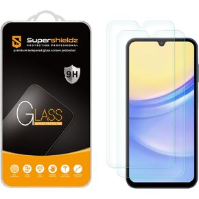 Supershieldz (2 Pack) Designed for Samsung Galaxy A15 5G Tempered Glass Screen Protector, Anti Scratch, Bubble Free