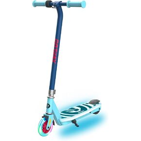 Gotrax Electric Scooter for Kids, Max 3/7 Mile and 6/10 Mph Speed by Thumb Throttle, 5" /6" Solid Wheels with Flash Lights for Boys Girls Teen Ages 4+