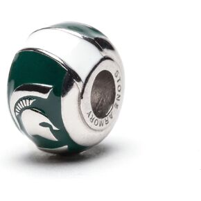 Michigan State Accessories MSU Jewelry - Michigan State Womens Bead Charms - Hypoallergenic Stainless Steel Charms - MSU Spartans Jewelry
