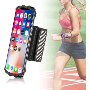 Walking Wristband/Forearm Band Phone Holder for iPhone 15 Pro Max, 14, 13 Pro, 12, 11, XR, Xs Max, Galaxy, Huawei and Other 4.5-6 Inch Phones