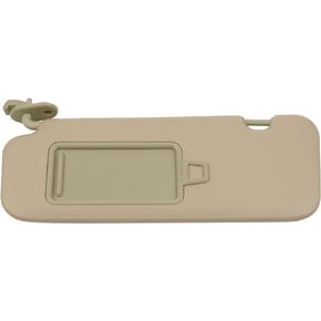 Dasbecan Left Driver Side Sun Visor Compatible with Hyundai Elantra AD 2016 2017 2018 2019 Replace 85210-F0100TTX Beige Without Light