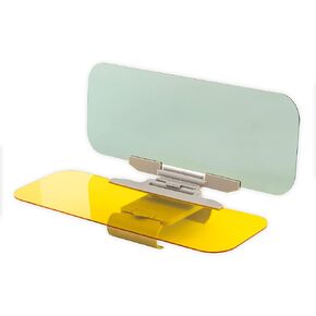 ZONETECH Day and Night Anti-Glare Car Windshield Visor - Premium Quality Universal Sunshade and Night Vision Anti-Dazzle Windshield Driving Visor