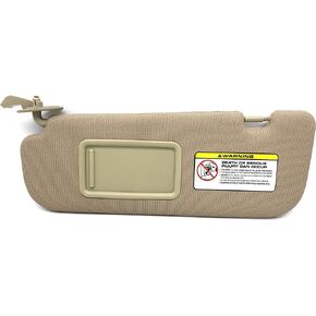 Ezzy Auto Beige Left Driver Side Sun Visor Compatible with Hyundai Elantra 2011 2012 2013 2014 2015 852103X000TX