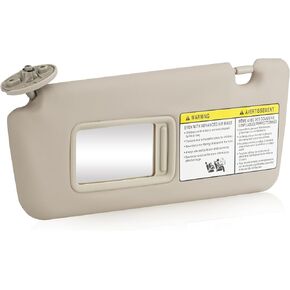 Gray Driver Left Side Sun Visor Replacement Compatible with 2004-2005 Toyota RAV4 Replace 74320-42420-B0