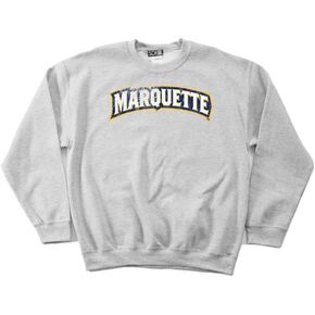 NCAA Marquette Golden Eagles 50/50 Blended 8-Ounce Vintage Arch Crewneck Sweatshirt