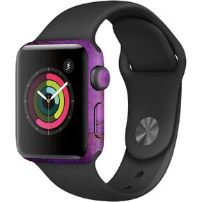MightySkins Skin Compatible with Apple Watch Series 2 38mm - Purple Sky | Protective, Durable, and Unique Vinyl Decal wrap Cover | Easy to Apply, Remove, and Change Styles | Made in The USA