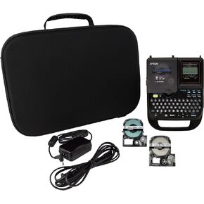 LABELWORKS Epson LW-PX350 Industrial Label Maker Kit for Home and Office - Complete Kit with Accessories - Shrink Tube, Sticker Labels, and Magnetic Tape Compatible, Portable Handheld Label Printer