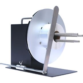 U.S. Solid Automatic Label Rewinder Rewinding Machine w/Adjustable Core Holder 1"- 4", Label Width 5.9", Roll Diameter 8.7"