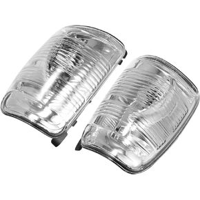 X AUTOHAUX Pair Wing Mirror turn signal Indicator Light Lamp Lens Cover For Ford Transit T150 T250 T350 2015 2016 2017 2018 2019 2020 2021 Left & Right Driver & Passenger Side
