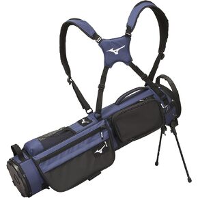 Mizuno BR-D2 Golf Carry Bag | 4 Way Top Cuff | 2 Full Length Dividers | Dual Shoulder Straps | Manual Open/Close Mini Stand Legs | Detachable Mod Pouch