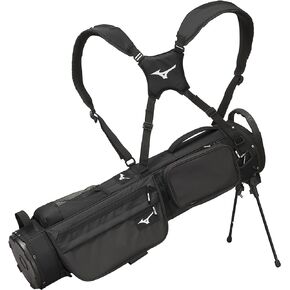 Mizuno BR-D2 Golf Carry Bag | 4 Way Top Cuff | 2 Full Length Dividers | Dual Shoulder Straps | Manual Open/Close Mini Stand Legs | Detachable Mod Pouch