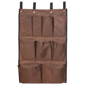 9 Pockets Cart Caddy Bag, Brown