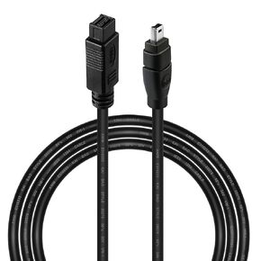 6FT Firewire High Speed IEEE 1394 Firewire 800 to Firewire 400 Cable, 1394B 800-400 IEEE 9 Pin Male to 4 Pin Male Cable for MacBook Pro, Mac Mini, iMac PC, Digital Cameras, SLR