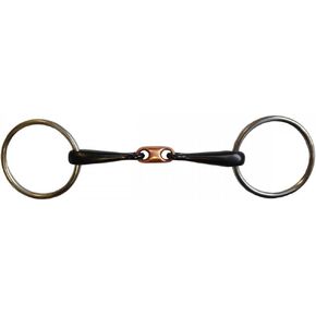 Shires Equestrian Copper Lozenge Sweet Iron Snaffle Bit