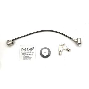 Tether Lock and Security Cable: Device to DCCStand Swivel Stand, Two Keys 8 Inches (Black)