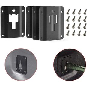 Bentolin 4Pcs Tie Down Brackets Bed Load Hook Reinforcement Panel Compatible for 2015-2021 2022 F150 F250 F350 & Raptor FL3Z-9928408-AB