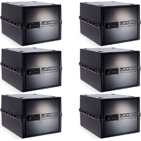 Lockabox One™ Business Bundle | 6 Pack | Lock Box for Healthcare, Offices, Clinics and Schools (Crystal)