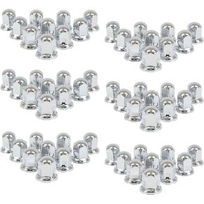 Mytee Products Chrome Metal Lug Nut Covers, 2"(H) (Set of 10 pcs), fits 33mm, Push on
