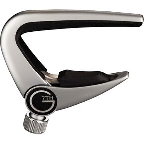 G7th Newport Series Guitar Capo (C31010),Silver, 6 String