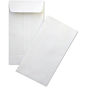 500 Dronka Envelope, #7 Coin/Cash/Small Parts Envelope, 3-1/2" X 6-1/2", Sturdy 24lb. White, Strong Gum Flap, 500/Box