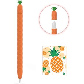 AhaStyle iPencil Case Sleeve Cute Fruit Design Silicone Soft Protective Cover Accessories Compatible with Apple Pencil 1st Generation(Avocado Green)