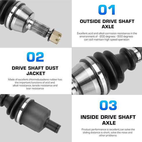 Front Left/Right CV Axle Shaft Fits for Polaris Ranger 1000/570/900 XP/Crew/RZR S Full Size, 2013 2014 2015 2016 20172018 2019 2020, 1332637, 1 Front Axle in Saudi Arabia