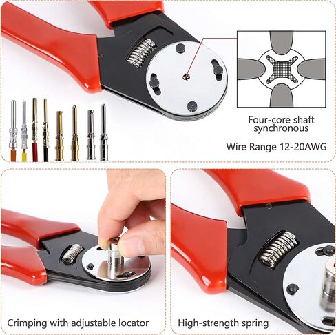 مجموعة موصلات DT Deutsch - موصلات 2 3 4 6 8 12 دبوس، مقاس 16 جهات اتصال طرفية صلبة 14-20AWG، أداة تجعيد 12-20AWG DT، أداة إزالة الموصل، موصل كهربائي للسيارات مقاوم للماء in Kuwait