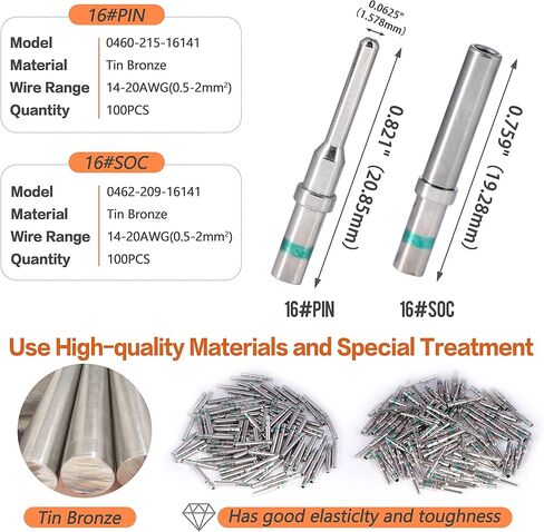 مجموعة موصلات DT Deutsch - موصلات 2 3 4 6 8 12 دبوس، مقاس 16 جهات اتصال طرفية صلبة 14-20AWG، أداة تجعيد 12-20AWG DT، أداة إزالة الموصل، موصل كهربائي للسيارات مقاوم للماء in Kuwait