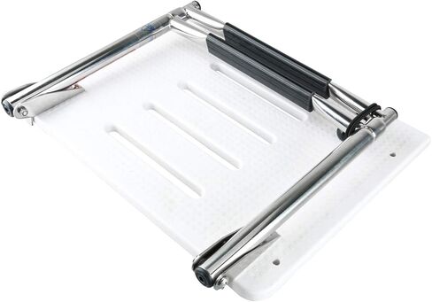 YaeMarine 2 Step Boat Inboard Swim Ladder, Under Platform Boat Ladder, Inboard Transom Ladder, Under Mount Telescopic Ladder, Polyethylene Platform Ladder with Stainless Bracket in Saudi Arabia