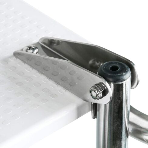 YaeMarine 2 Step Boat Inboard Swim Ladder, Under Platform Boat Ladder, Inboard Transom Ladder, Under Mount Telescopic Ladder, Polyethylene Platform Ladder with Stainless Bracket in Saudi Arabia