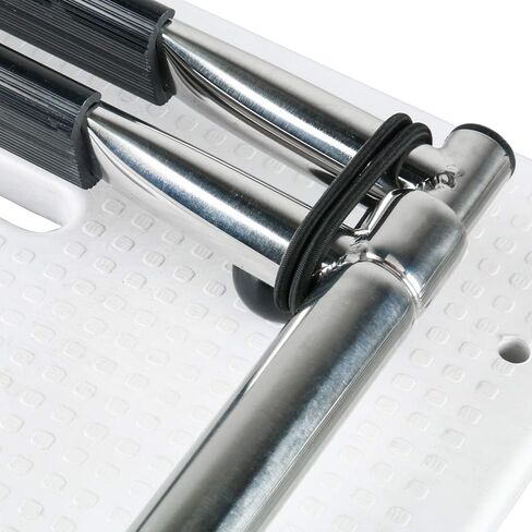 YaeMarine 2 Step Boat Inboard Swim Ladder, Under Platform Boat Ladder, Inboard Transom Ladder, Under Mount Telescopic Ladder, Polyethylene Platform Ladder with Stainless Bracket in Saudi Arabia