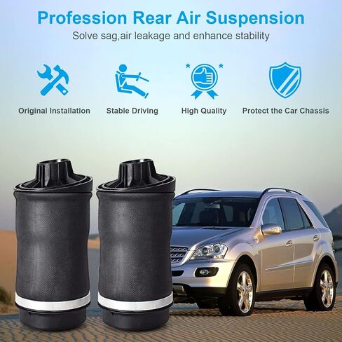 Nifeida 2513200025 Rear Air Suspension Spring Bags Compatible with Mercedes Benz R320 2007-2009, R350 2006-2013, R500 2006-2007, R550 2008, R63 AMG 2007 OEM 2513200425 2513200325, Left + Right in Saudi Arabia