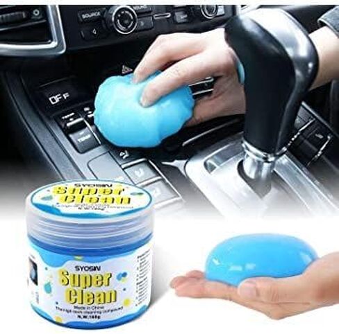 جل تنظيف السيارة العالمي، منظف شقوق السيارة التفصيلي القابل لإعادة الاستخدام، جل مزيل التفاصيل الداخلية لفتحة تهوية السيارة | المعجون تنظيف لوحة المفاتيح، جهاز الكمبيوتر، منظف الكاميرا in Kuwait