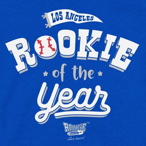عشاق البيسبول في لوس أنجلوس. طقم قطعة واحدة ملكي من Rookie of The Year (قطعة واحدة، 18 شهرًا) in Saudi Arabia