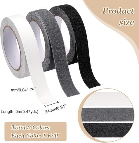 شريط إصلاح تجليد الكتب 3 لفات من AHANDMAKER، شريط تجليد الكتب PVC 3 ألوان، شريط إصلاح الكتب 0.94 بوصة × 5.47 ياردة، مادة ربط الكتب لتعزيز أشواك الكتب وإصلاح الكتب القديمة in Saudi Arabia