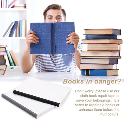 شريط إصلاح تجليد الكتب 3 لفات من AHANDMAKER، شريط تجليد الكتب PVC 3 ألوان، شريط إصلاح الكتب 0.94 بوصة × 5.47 ياردة، مادة ربط الكتب لتعزيز أشواك الكتب وإصلاح الكتب القديمة in Saudi Arabia